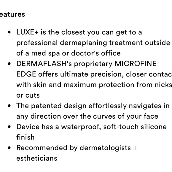 NIB new in box Dermaflash Luxe+ Sonic Dermaplaning Peach Fuzz Removal in Blush - Picture 7 of 9